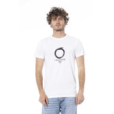Trussardi Beachwear White Cotton T-Shirt -   -  Trussardi Beachwear.